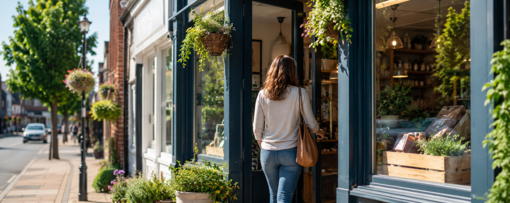 How To Get More Enquiries From Local Customers - going into a shop